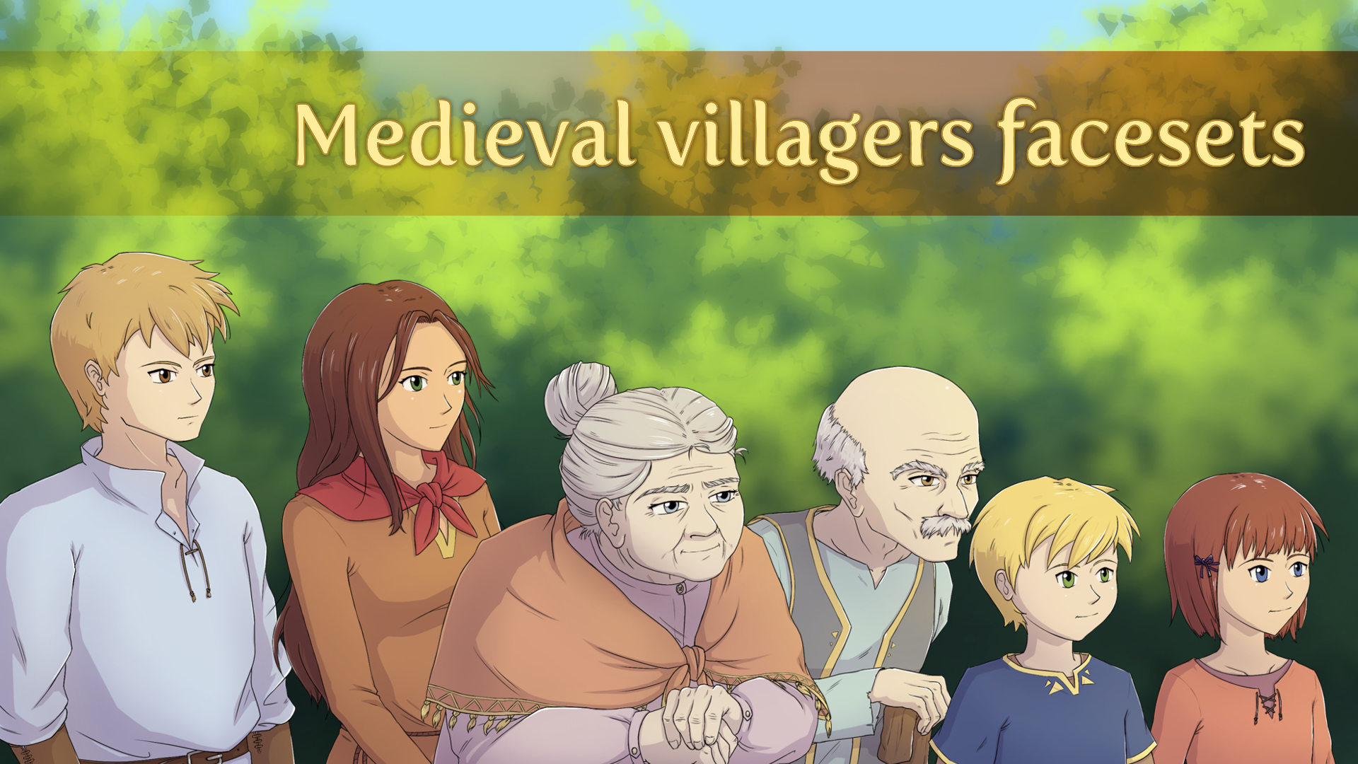 Medieval Characters Face Sets